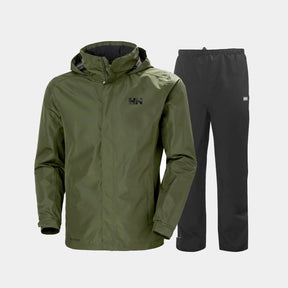 Helly Hansen Men's Dubliner & Seven J Regnsæt Herre - Utility Green / Black - 5XL