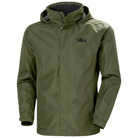 Helly Hansen Men's Dubliner Waterproof Jacket Regnjakke Herre - Utility Green -