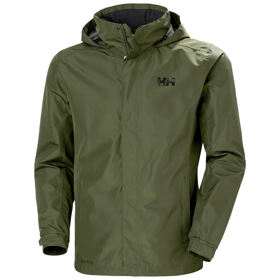 Helly Hansen Men's Dubliner Regnsæt Herre - Utility Green / Black -