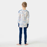 Helly Hansen Juniors' Graphic LIFA® Merino Base Layer Set Skiundertøj Børn - Dark Blue AOP