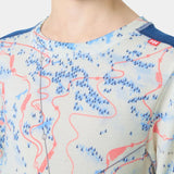 Helly Hansen Juniors' Graphic LIFA® Merino Base Layer Set Skiundertøj Børn - Dark Blue AOP