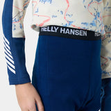 Helly Hansen Juniors' Graphic LIFA® Merino Base Layer Set Skiundertøj Børn - Dark Blue AOP