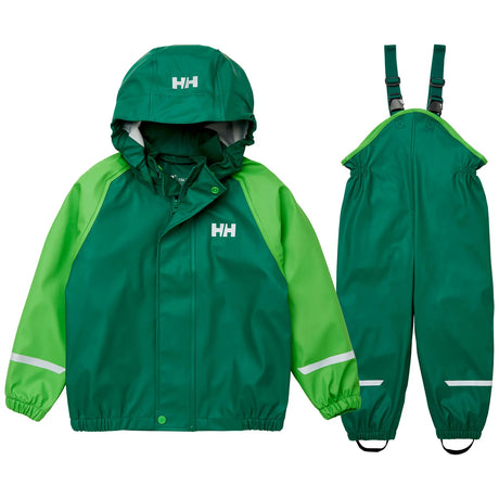 Helly Hansen Kids' Bergen 2.0 PU Rainset Regnsæt Børn - Malachite