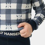 Helly Hansen Kids' Graphic LIFA® Merino Wool Base Layer Set Skiundertøj Børn - Navy