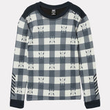 Helly Hansen Kids' Graphic LIFA® Merino Wool Base Layer Set Skiundertøj Børn - Navy