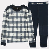 Helly Hansen Kids' Graphic LIFA® Merino Wool Base Layer Set Skiundertøj Børn - Navy