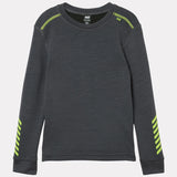 Helly Hansen Kids' LIFA® Merino Wool Base Layer Set Skiundertøj Børn - Thunder Grey