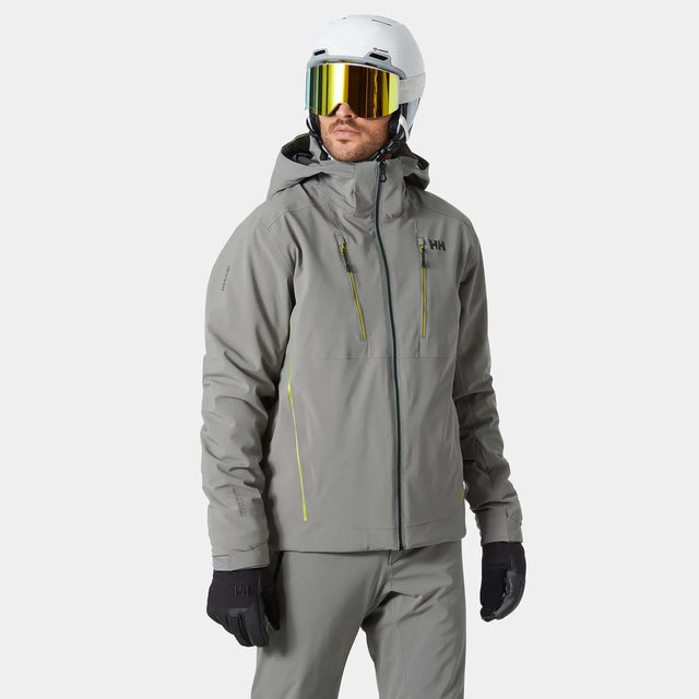 Helly Hansen Men's Alpha 4.0 Ski Jacket Skijakke Herre - Concrete -