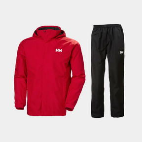 Helly Hansen Men's Dubliner Regnsæt Herre - Red / Black - 5XL