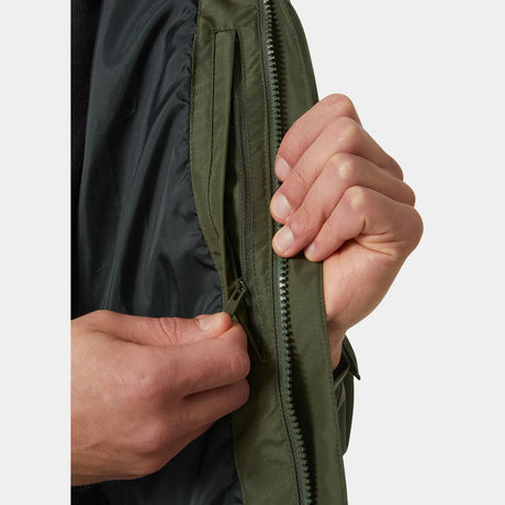 Helly Hansen Men's Dubliner Waterproof Jacket Regnjakke Herre - Utility Green -