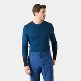 Helly Hansen Men's LIFA® Merino Midweight Crew Base Layer Skiundertrøje Herre - Dark Blue