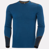 Helly Hansen Men's LIFA® Merino Midweight Crew Base Layer Skiundertrøje Herre - Dark Blue
