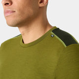 Helly Hansen Men's LIFA® Merino Midweight Crew Base Layer Skiundertrøje Herre - Olive Green