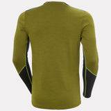 Helly Hansen Men's LIFA® Merino Midweight Crew Base Layer Skiundertrøje Herre - Olive Green