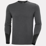 Helly Hansen Men's LIFA® Merino Midweight Crew Base Layer Skiundertrøje Herre - Thunder Grey