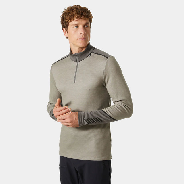Helly Hansen Men's LIFA® Merino Midweight Half-Zip Skiundertøj Sæt Herre - Terrazzo / Black -