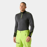 Helly Hansen Men's LIFA® Merino Midweight Half-zip Base Layer Skiundertrøje Herre - Thunder Grey