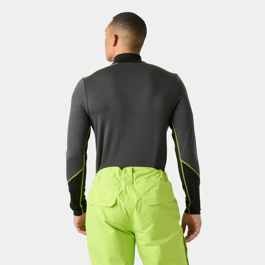 Helly Hansen Men's LIFA® Merino Midweight Half-zip Base Layer Skiundertrøje Herre - Thunder Grey
