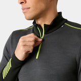 Helly Hansen Men's LIFA® Merino Midweight Half-zip Base Layer Skiundertrøje Herre - Thunder Grey