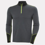 Helly Hansen Men's LIFA® Merino Midweight Half-zip Base Layer Skiundertrøje Herre - Thunder Grey
