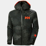 Helly Hansen Men's Powderface Insulated Ski Jacket Skijakke Herre - Black Marble