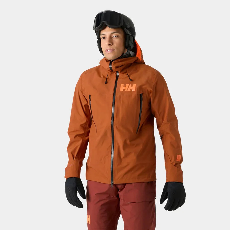 Helly Hansen Men's Sogn Shell 2.0 Ski Shell Jacket Skijakke Herre - Ginger Biscuit
