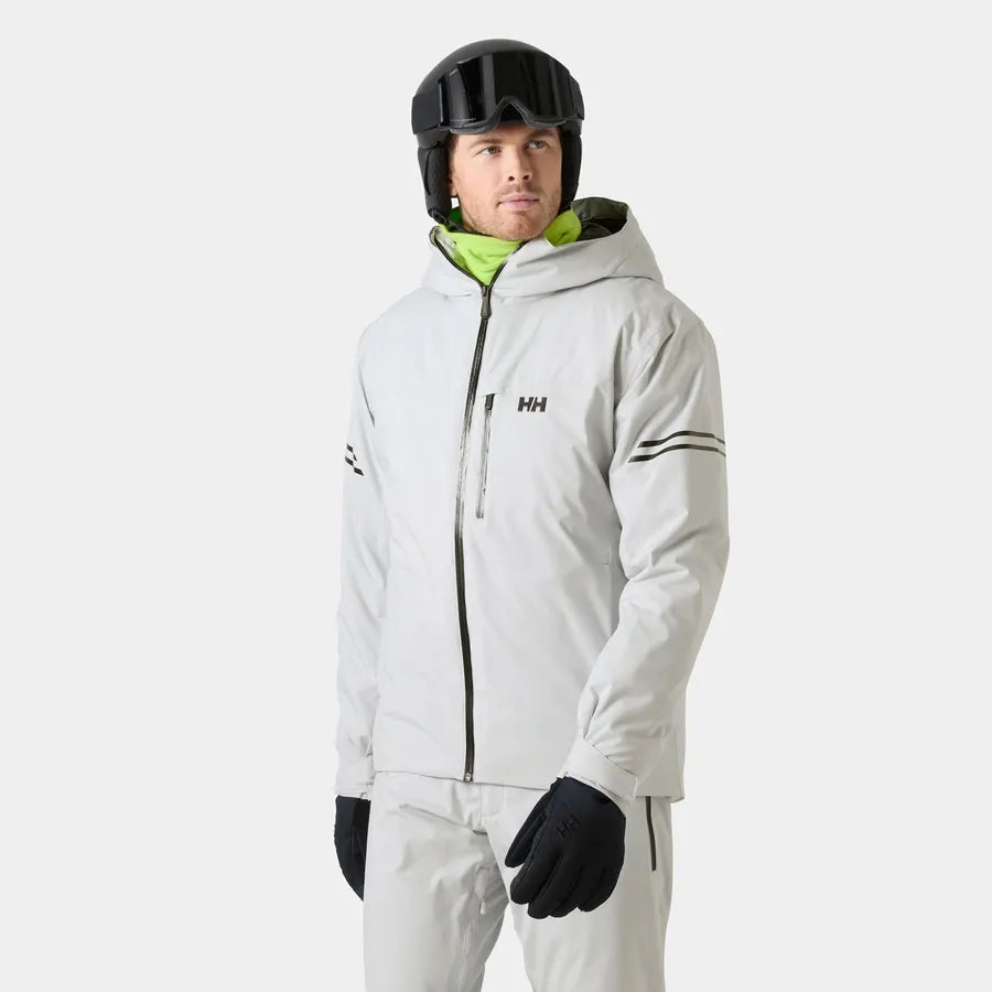Helly Hansen Men's Swift Team Insulated Ski Jacket Skijakke Herre - Grey Fog