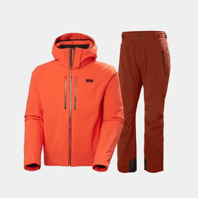 Helly Hansen Men's Alpha LIFALOFT™ Skisæt Herre - Cherry Tomato / Iron Oxide - 3XL