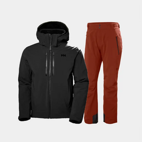 Helly Hansen Men's Alpha LIFALOFT™ Skisæt Herre - Black / Iron Oxide - 3XL