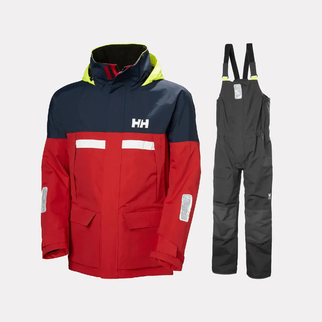 Helly Hansen Men's Pier 4.0 Sejlersæt Herre - Red / Ebony - 2XL