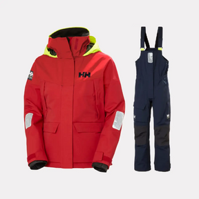 Helly Hansen Women's Pier 4.0 Sejlersæt Dame - Alert Red / Navy - XL