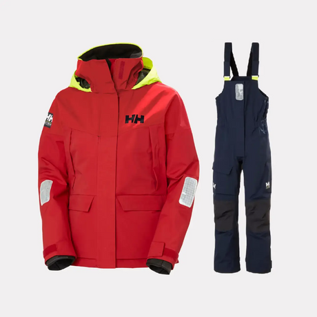 Helly Hansen Women's Pier 4.0 Sejlersæt Dame - Alert Red / Navy - XL