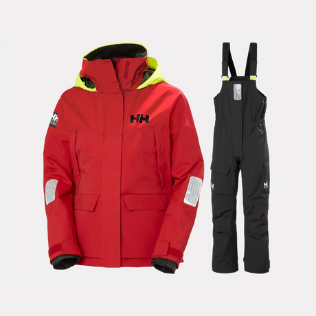 Helly Hansen Women's Pier 4.0 Sejlersæt Dame - Alert Red / Ebony - XL