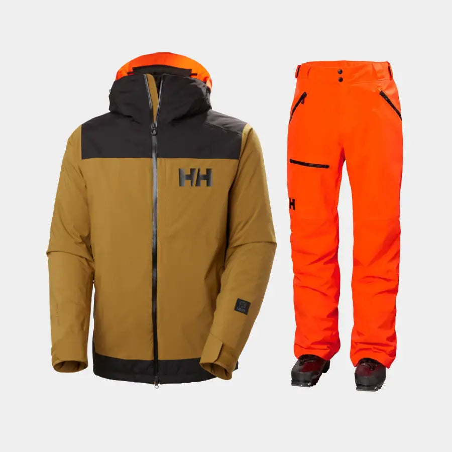 Helly Hansen Men's Powdreamer 2.0 / Sogn Skisæt Herre - Lynx / Neon Orange