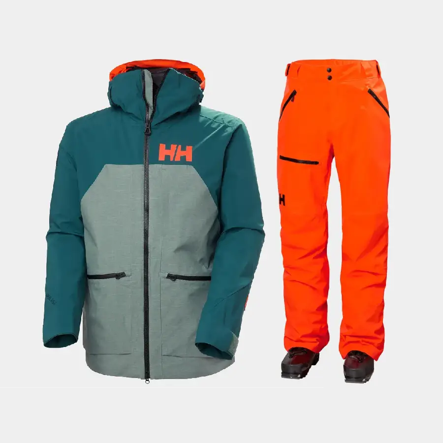 Helly Hansen Men's Straightline 2.0 / Sogn Skisæt Herre - Dark Creek / Neon Orange