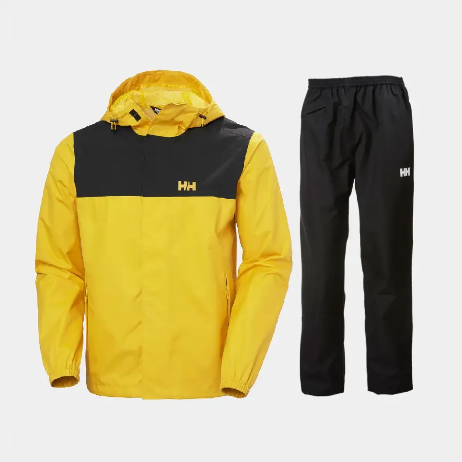 Helly Hansen Men's Vancouver Regnsæt Herre - Gold Rush / Black - 3XL