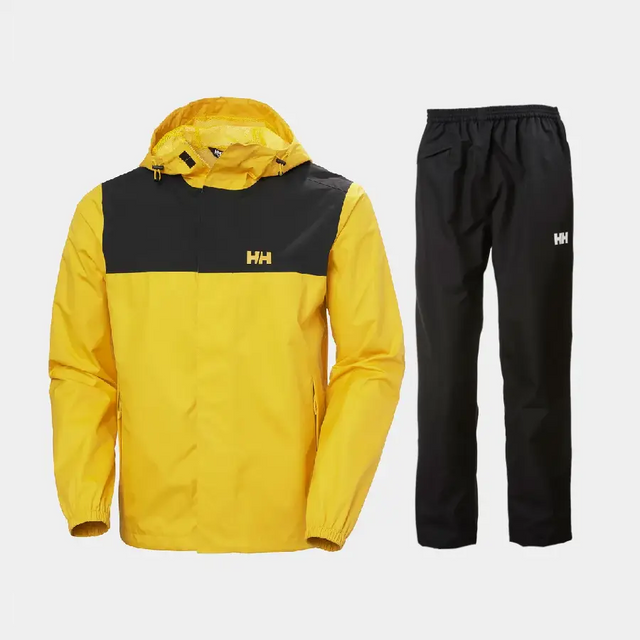Helly Hansen Men's Vancouver Regnsæt Herre - Gold Rush / Black - 3XL