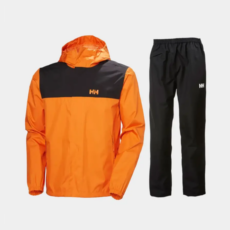 Helly Hansen Men's Vancouver Regnsæt Herre - Orange Peel / Black - 3XL