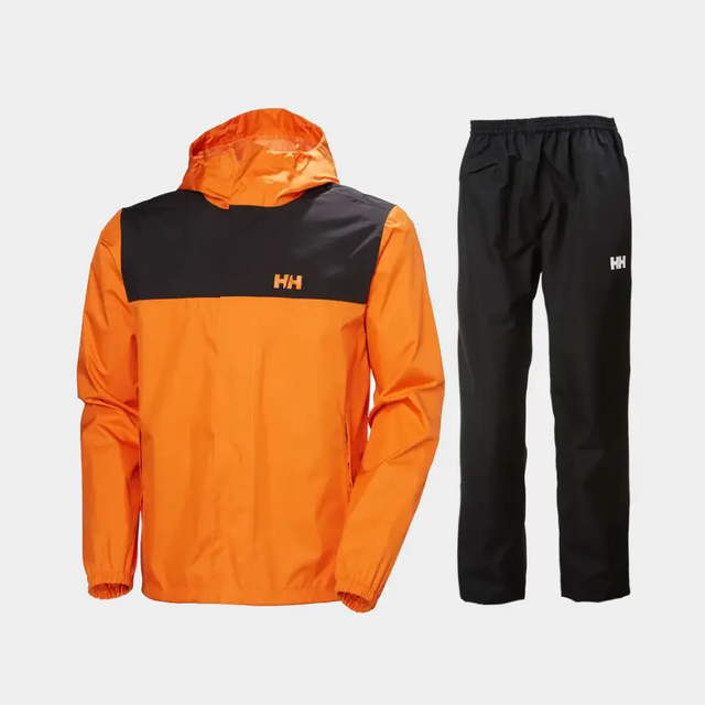 Helly Hansen Men's Vancouver Regnsæt Herre - Orange Peel / Black - 3XL
