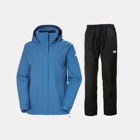 Helly Hansen Women's Aden Regnsæt Dame - Azurite / Black - 3XL