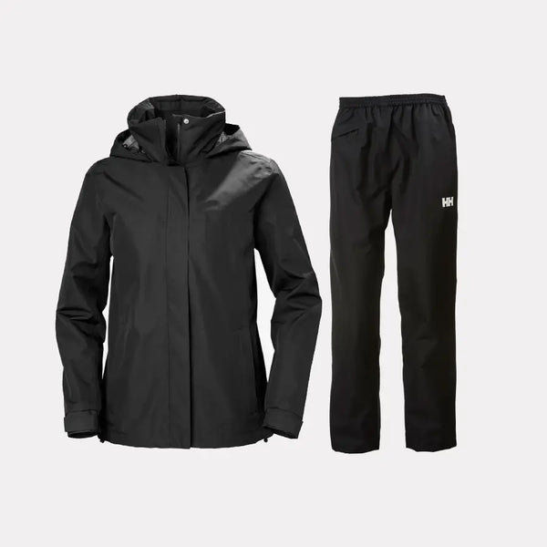 Helly Hansen Women's Aden & HH Regnsæt Dame - Black / Black
