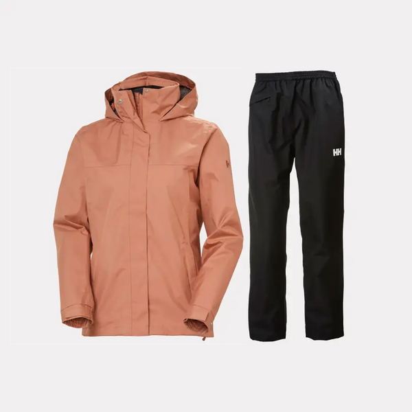 Helly Hansen Women's Aden & HH Regnsæt Dame - Cedarwood / Black