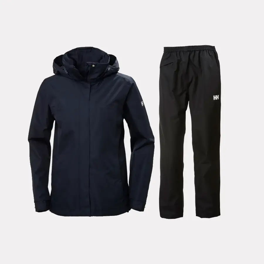 Helly Hansen Women's Aden Regnsæt Dame - Navy / Black - 5XL