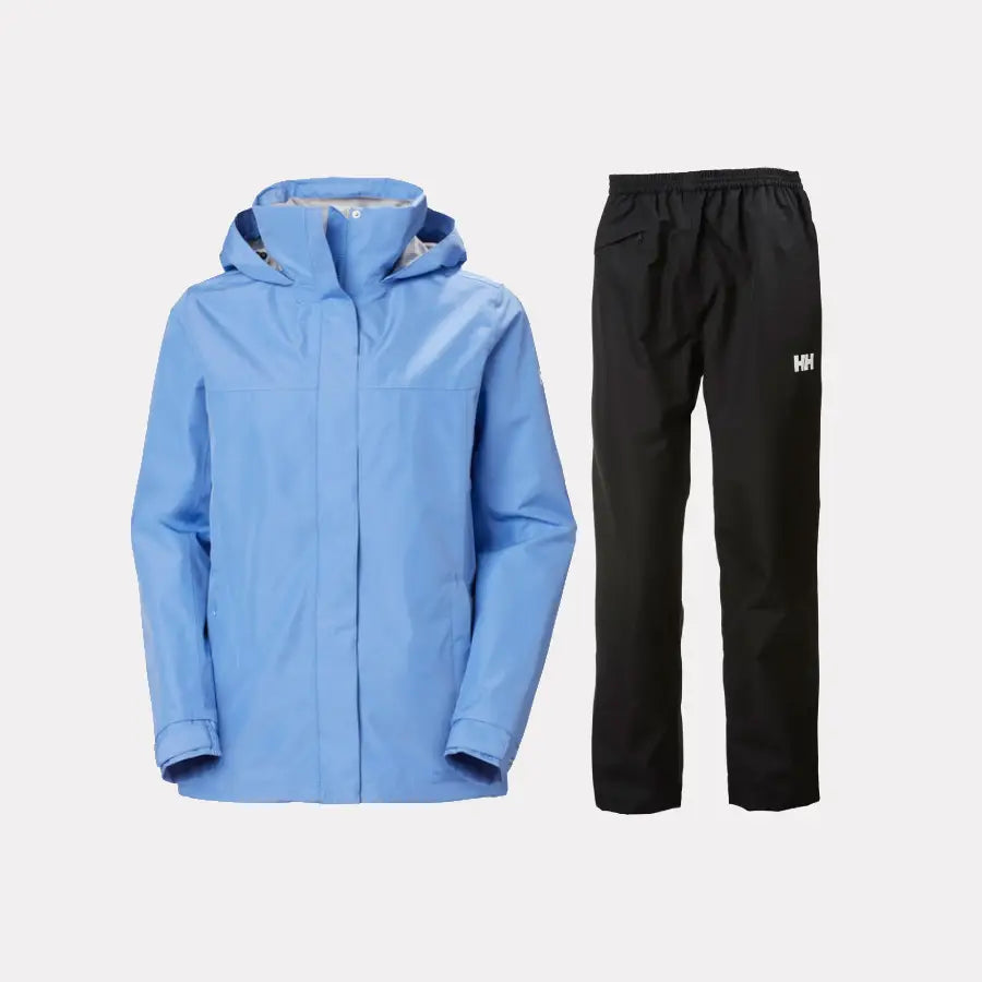 Helly Hansen Women's Aden Regnsæt Dame - Skagen Blue / Black - 5XL