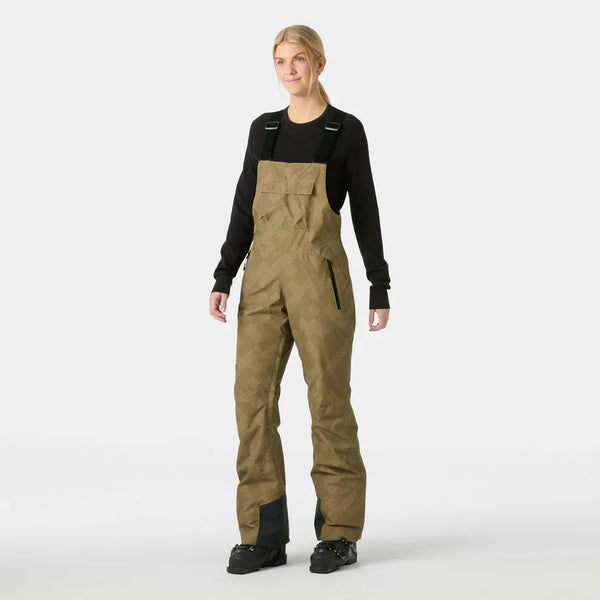 Helly Hansen Women's Legendary Insulated Bib Ski Pants Skibukser Dame - Elmwood Plaid AOP