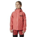 Helly Hansen Juniors’ Loen Rain Jacket Regnjakke Børn - Poppy Red