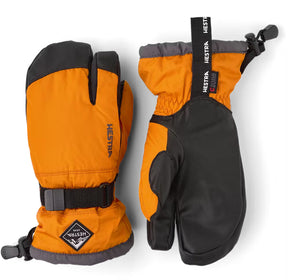Hestra Gauntlet CZone Jr. 3-finger Skihandsker Børn - Orange & graphite - Orange & graphite