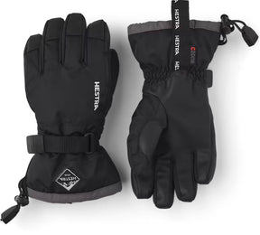 Hestra Gauntlet CZone Jr. 5-finger Skihandsker Børn - Black & graphite - Black & graphite
