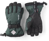 Hestra Gauntlet CZone Jr. 5-finger Skihandsker Børn - Bottle green & black