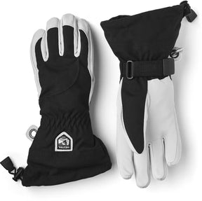 Hestra Heli Ski Female 5-finger Skihandsker Dame - Black & off-white - Black & off-white